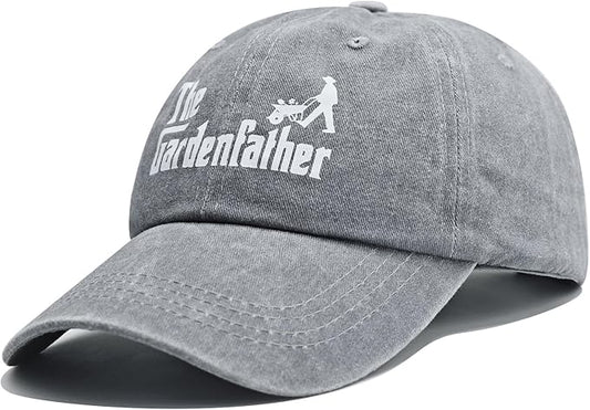 Gardening Gifts for Men, Gardening Hat for Gardeners Men, Adjustable Washed Cotton Baseball Cap