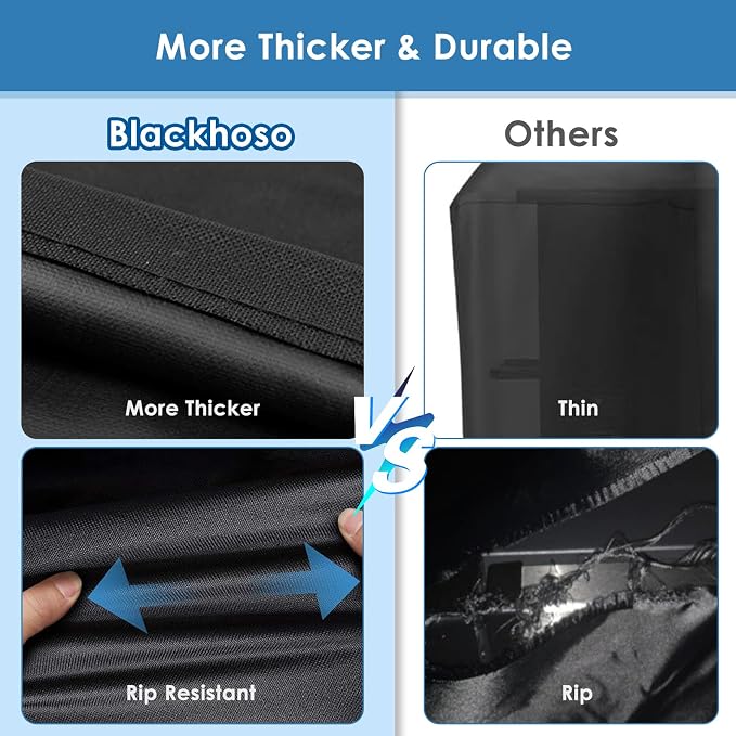 Performance Cover for Char-Broil 3-4 Burner Gas Grill, 62 Inch Outdoor Heavy Duty Waterproof Barbecue Gas Cover for Charbroil and Smokers Up to 62 Inches Wide