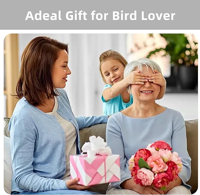 Uniter® 2.5K Smart Bird Feeder with Camera, 5G &2.4G WiFi, Solar Video Birds Feeder with AI Identify Birds Species, Live View, Capture Bird Video, Instant Arrival Alerts, Ideal Gift for Birdlover