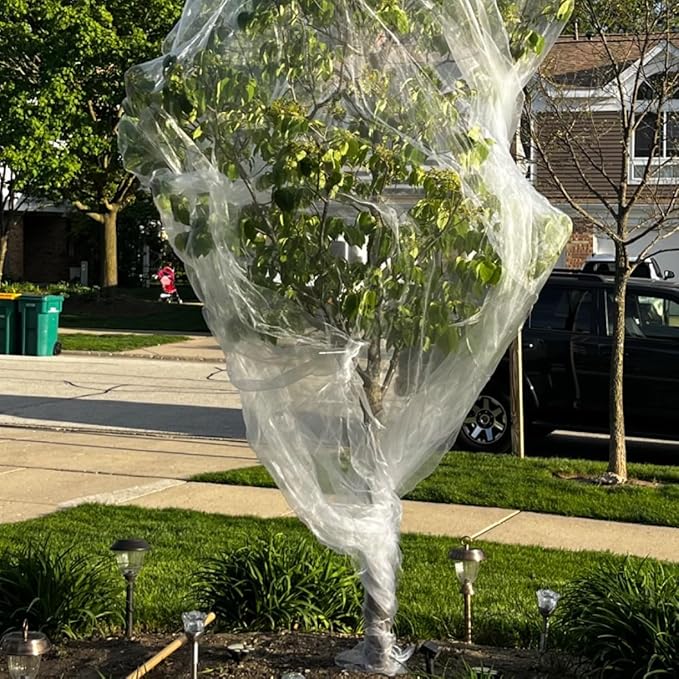6.5X50Ft Garden Netting Pest Barrier – Ultra Fine Mesh Netting Plant Covers & Row Cover, Protects Vegetables, Fruits, Flowers from Mosquitoes, Insects, Birds, Deer & Squirrels