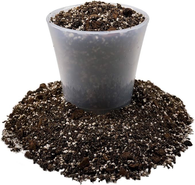 Gardenera Fiddle Leaf Fig House Plant Soil Premium All Purpose Blend - Peat Moss, New Zealand Bark, Coco Chips and Fibers, Perlite - 3 Quart Bag