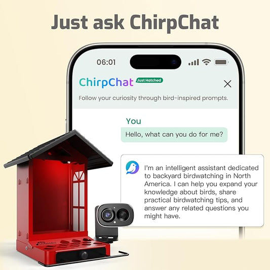 Smart Bird Feeder with Camera, 2.5K Ultra-HD Live Stream Bird House Camera, Free AI Identify Bird Species, Solar Powered Bird Feeder with 2.4L Large Capacity, Gift for Men Women Bird Lovers