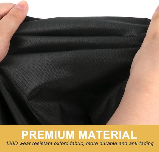 Waterproof Griddle Cover, Dustproof BBQ Grill Cover Compatible with Royal Goumet CD1824AX 24 inch Charcoal Grill,Barbecue Grill Covers for Smoker Grill,52" x 25" x 48"