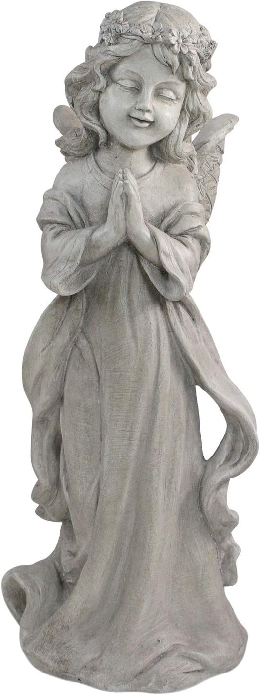 Northlight 21" Angel Standing in Prayer Outdoor Garden Planter Statue