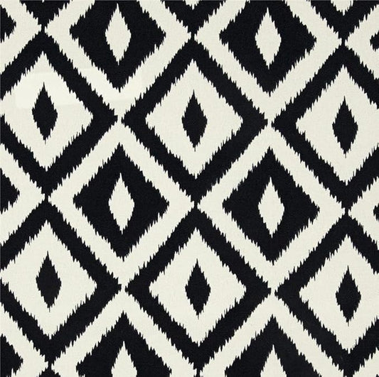 RSH DECOR Deep Seating Cushion with Pillow Back | 25” x 25.5” Seat | Water and Fade-Resistant Spun Fabric | Outdoor Chair Cushion Set for Patio Furniture | Black White Aztec