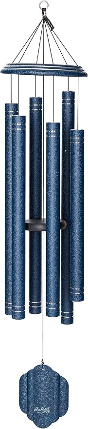 Arabesque by Wind River - 57 inch Sapphire Wind Chime for Patio, Backyard, Garden, and Outdoor décor (Aluminum Chime) Made in The USA