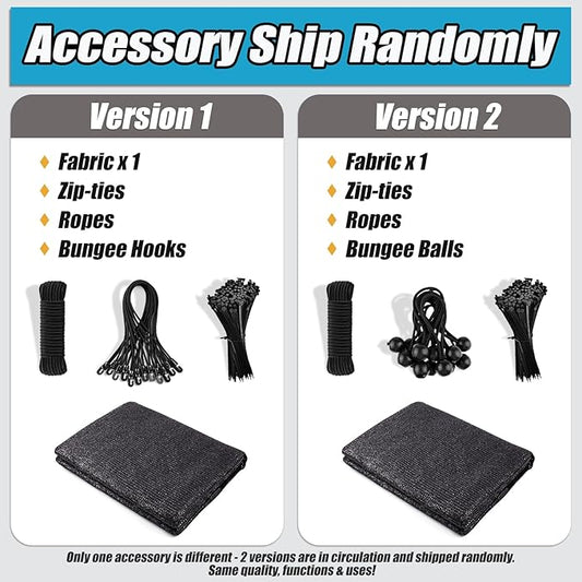 Amagenix 90% Sun Shade Cloth with Grommets, 6' x 8' Pergola Replacement Shade Cover Canopy Privacy Screen for Outdoor Patio Garden, Black (We Customized)