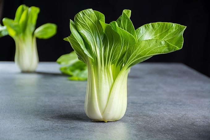 1000 Baby Bok Choy Seeds - Shanghai Green Stem - Heirloom Non-GMO Vegetable Seeds for Planting - AKA Pak Choi, Pok Choi, Chinese Cabbage