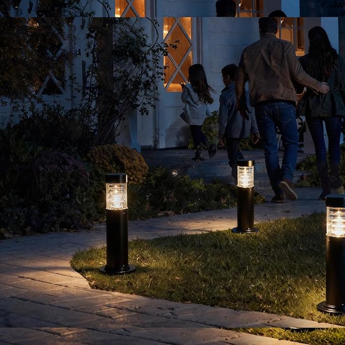 TooCust Wired Outdoor Pathway Light with E26 Socket, IP65 Waterproof Cast Aluminum Landscape Lighting Fixture, 23” Tall Garden & Walkway Light for Driveway, Patio, Lawn & Outdoor Landscaping