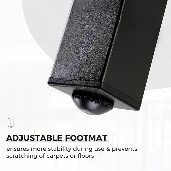 Grand patio Outdoor Dining Set for 6, 7 PCS Patio Table and Chairs Set, Metal Woven Wicker Swivel Patio Chairs with Thickened Cushions & 1 Rectangular Woodgrain Dining Table with Umbrella Hole (Black)