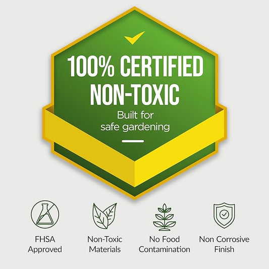 Best Choice Products 8x4x2ft Outdoor Metal Raised Garden Bed, Deep Root Planter Box for Vegetables, Herbs & Flowers, 478-Gallon Capacity, 100% Non Toxic Materials - Mist Blue