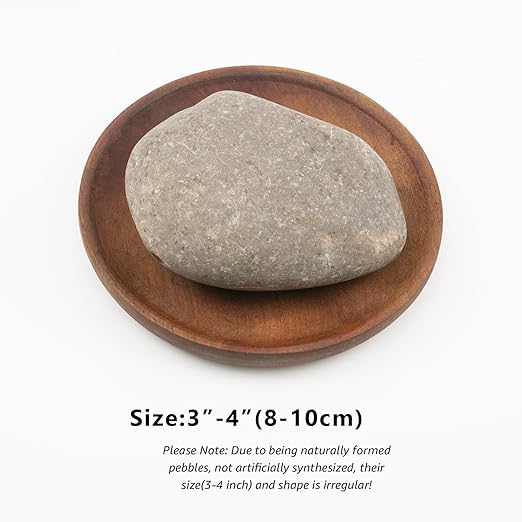 20 LBS Large Natural River Rocks,3-4 Inch Decorative Large River Rocks for Landscaping Aquarium Yard Garden Paving Plant Crafting and Walkways
