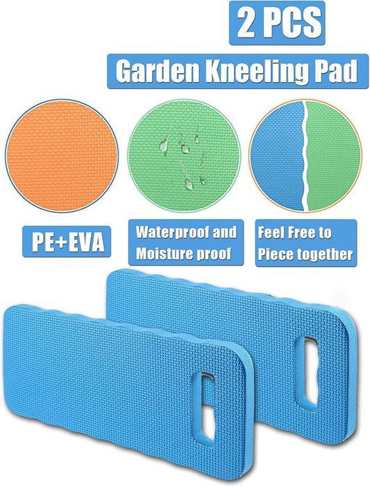 YWSHF 2 PCS Garden Kneeling Pad,Knee Mat Waterproof Foam Knee Pads for Gardening,Cleaning,Baby Bath,Yoga,Praying and Exercise 15.745'' x 7.09'' x 0.79''