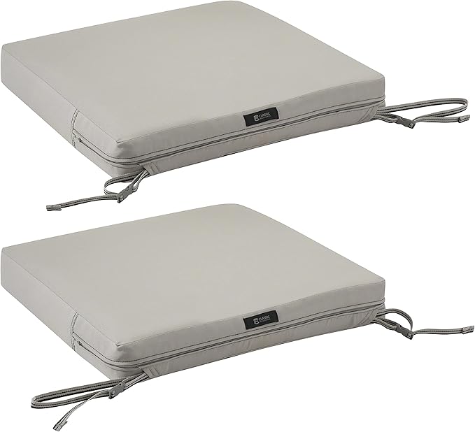 Classic Accessories Ravenna Water-Resistant 72 x 21 x 3 Inch Patio Chaise Lounge Cushion, Mushroom, Patio Cushion