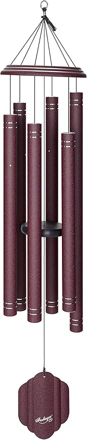 Arabesque by Wind River - 57 inch Garnet Wind Chime for Patio, Backyard, Garden, and Outdoor décor (Aluminum Chime) Made in The USA