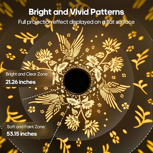 Solar Lanterns Outdoor Waterproof Christmas Gifts Hummingbird Sunflower Garden Decor, Best Gifts for Mom Women Grandmom, Hanging Metal Lantern Lights for Patio, Pathway, Yard, Landscape, Lawn
