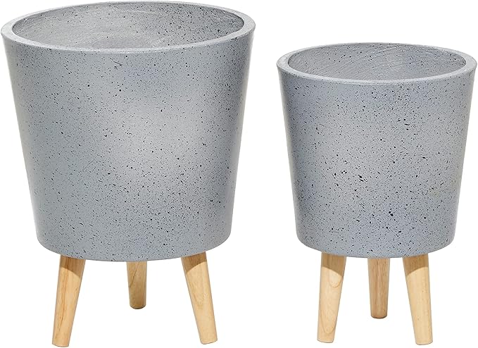 Deco 79 46545 Planter, Grey