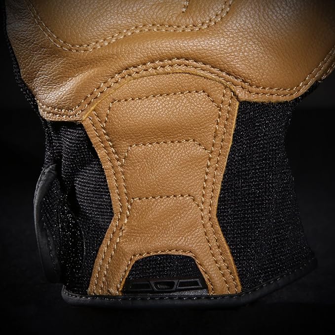 Ironclad Ranchworx Work Gloves RWG2, Premier Leather Work Glove, Performance Fit, Durable, Machine Washable, (1 Pair), RWG2-03-M,Brown/Black