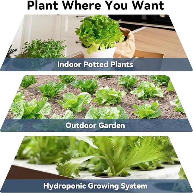 LYKOCLEAN Mix Salad Seed Pods for Ahopegarden, iDOO Hydroponics Growing System Indoor Herb Garden, 400+ Seeds(7-Pods)