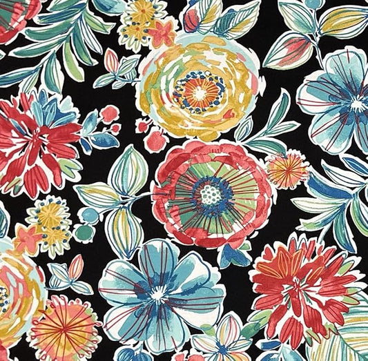 RSH DECOR Deep Seating Cushion with Pillow Back | 23” x 25” Seat | Water and Fade-Resistant Spun Fabric | Outdoor Chair Cushion Set for Patio Furniture | Colsen Noir - Made in USA