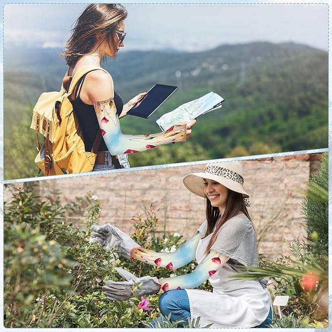 Gardening Sleeves for Women Farm Sun Protection Thorn Proof Cooling Arm Sleeves to Cover Arms for Garden Sports