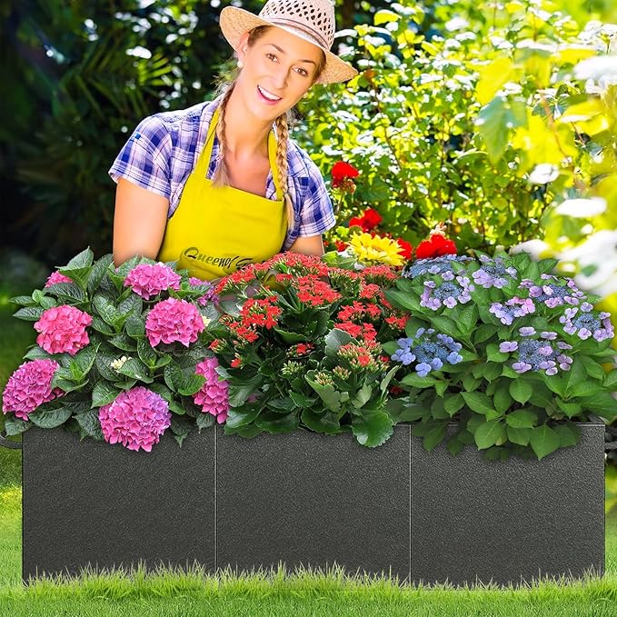 51x17x49 Inch Garden Tomato Cages Planter with 46 Gallon Grow Bags, Square Plant Support Trellis,for Vertical Climbing Plants Vegetables Fruits Flowers Outdoor Gardening Supplies