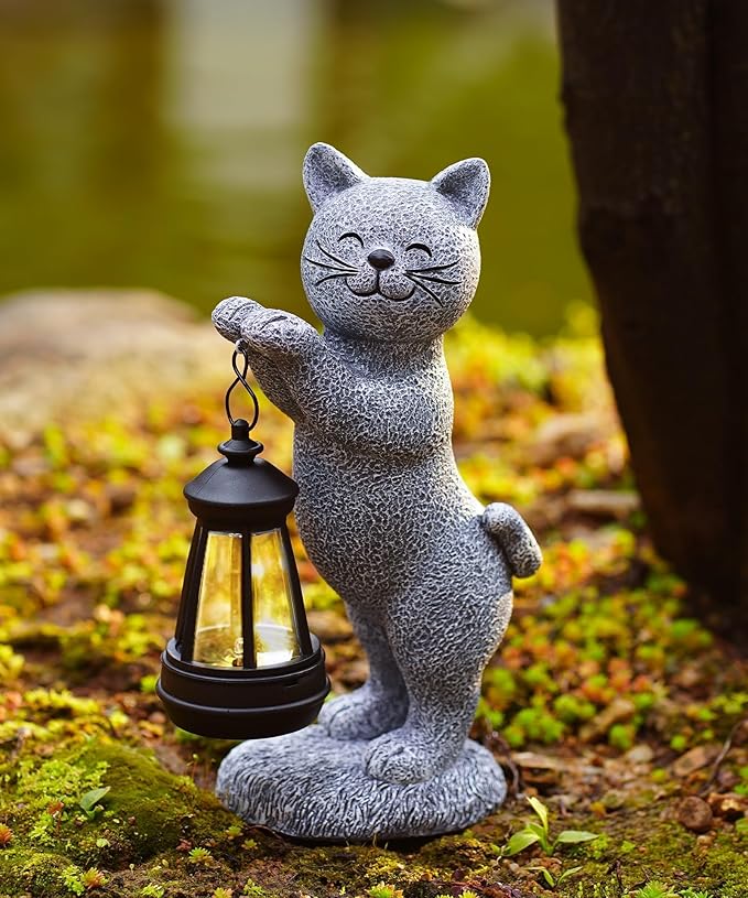 Qeeman Garden Outdoor Decor Statues: Art Figurines Decorations for Yard Patio Balcony Porch Lawn Ornaments - Gifts for Grandma Mom