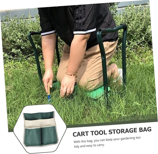YARNOW Garden Kneeler Tool Bag Large Multi-Pocket Tote with Durable 600D Fabric Storage Pouch for Gardening Tools Organizer and Easy Carry