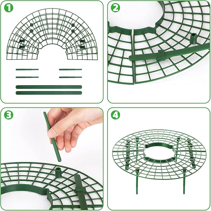 ANGTUO 10 Pack Strawberry Supports for Garden Strawberry Plant Support Strawberry Stand Holder Strawberry Racks Growing Frame