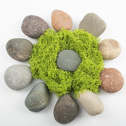 20 LBS Large Natural River Rocks – 2-3.5 Inch Unpolished Decorative Pebbles for Landscaping, Garden Paving, Fish Tanks, Planting, Crafting, Walkways, and Painting