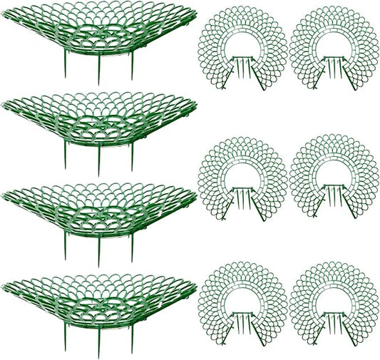 Strawberry Planter, 10PCS Strawberry Plants Support with 3 Sturdy Legs, 10" Dia. Removable Tower, Hollow Holder for Indoor Oudoor, Décor de pelouse