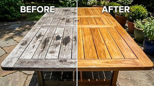 Protect Aqua Teak Oil for Outdoor Furniture & Indoor Furniture– 16.8 oz (500ml) Teak Oil Sealer, Restores & Protects Wood, Furniture, Decks, Boats, Patio, Shower Benches – Transparent Natural Finish