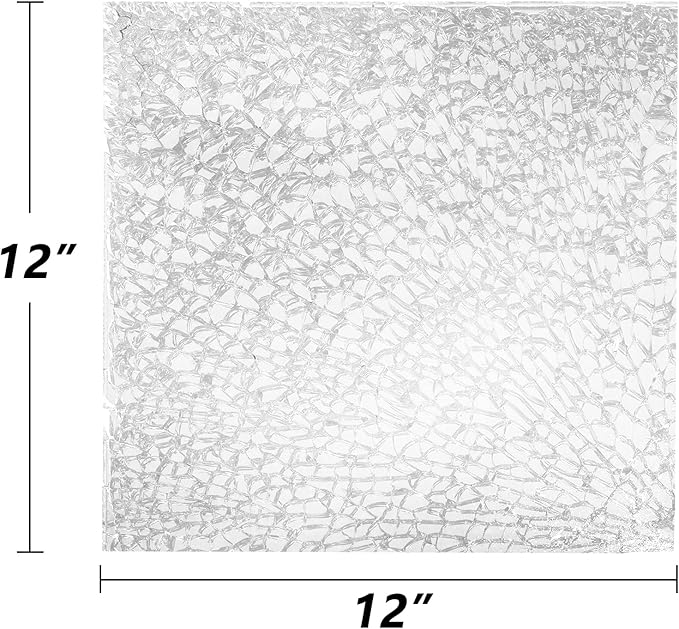 GASPRO 10 lbs Fire Glass for Propane Fire Pit, 1/2-Inch Decorative Firepit Glass Rock for Gas Fireplace, Ice Clear