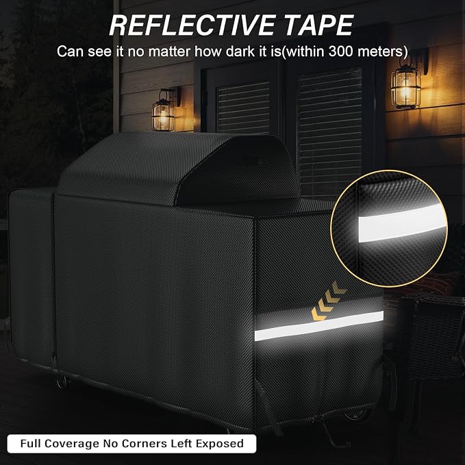 Grill Cover for Traeger Woodridge Pro & Elite, Compatible with BAC776 Full-Length All Weather Grill Cover – Waterproof Traeger Woodridge Pro Cover Accessories