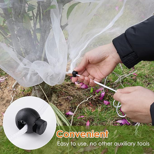 Mesh Plant Cover 3PCS,Garden Netting Mesh Outdoor,Netting for Tomato Plants,Garden Bug Netting Plant Cover,Bird Netting for Garden,Fruit Tree Netting (1.9 x 2.6 ft)