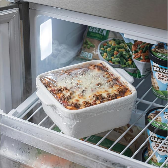 16 oz Small Baking Dish Set of 4, Individual Casserole Dishes for Oven, Ceramic Square Ramekins for Meal Prep, Lasagna, Desserts, Freezer Safe