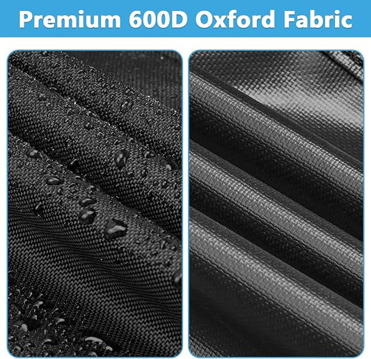 Heavy Duty Waterproof Gas Grill Cover, 76 inch Flat Top Griddle Cover for Weber Char-Broil Nexgrill More,4-6 Burner Grill Cover for Most 75 in Smoker,76"x 26"x36"