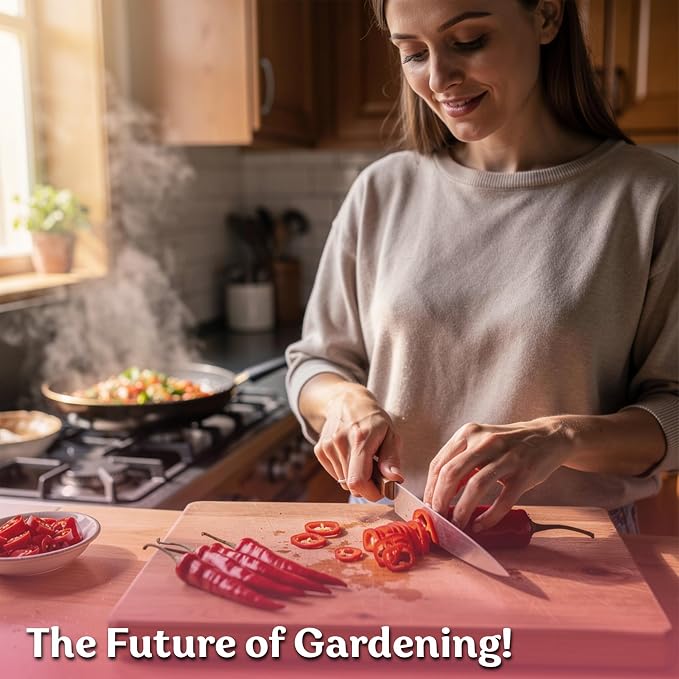 KVITER 100 Cayenne Long Slim Hot Pepper Seeds (Capsicum annuum) – Cayenne Pepper Seeds, Heirloom Long Hot Peppers – Non GMO Seed Packets Vegetable Garden, Containers & Indoor Garden