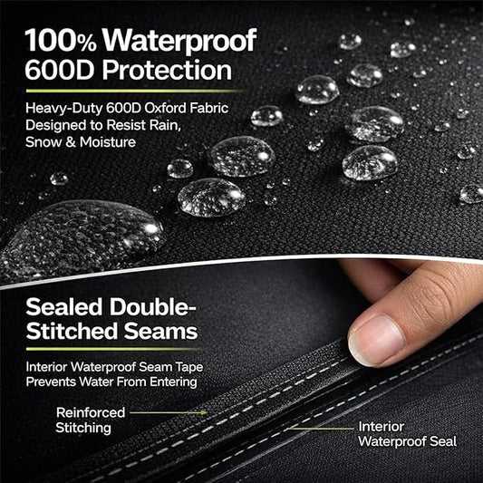 Grill Cover - 65 Inch Heavy Duty BBQ Grill Cover for Outdoor Grill, Waterproof, UV, Fade & Tear Resistant, Gas Grill Cover for Weber Charbroil Genesis Nexgrill and More