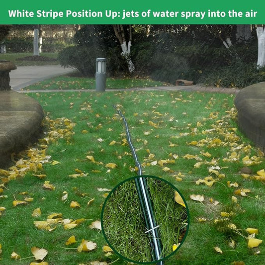 Watoo 2026 Sprinkler Hose & Soaker Hose for Yard - 150FT (50 * 3) Reinforced Flat Garden Hose with Holes, Heavy Duty No-Kink Lawn Irrigation Hose (Includes Stakes, High Pressure Spray)