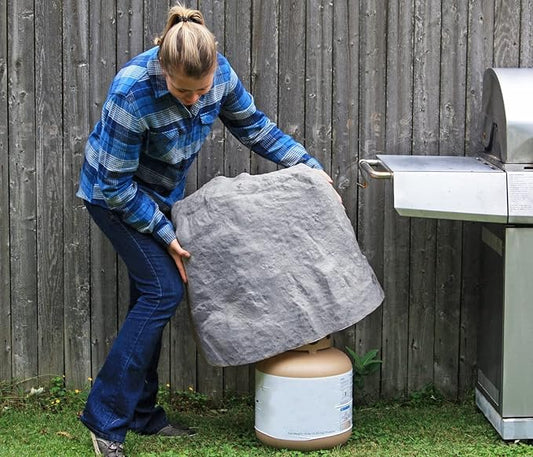 Emsco Group 2185 Large – Lightweight Landscape Rock-Resin, Granite