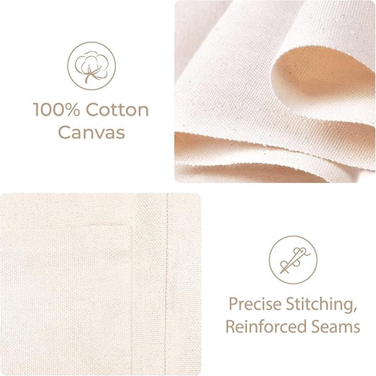 Canvas Wall Organizer for Garden Tool, Hand Tools, Stationery, Craft Items and Sewing Supplies,Natural