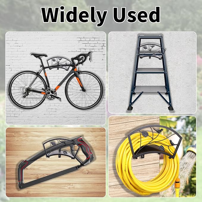 Garden Hose Holder Wall Mount - Outdoor Hose Hanger Rack Organizer XMANTSEA | Hose Hanger, Hose Rack, Hose Organizer, Wall Mounted, Heavy Duty, Rust Proof, for Outside Garden Yard