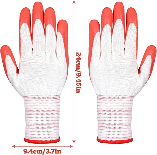 Gardening Gloves for Women Thorn Proof, Ladies Garden Gloves, Breathable Rubber Coated Yard Work Gloves