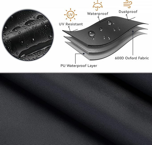 Patio Bar Height Set Cover, Waterproof Outdoor Swivel Bar Set Cover for Patio Bistro Set of 3 Pieces/Outdoor High Top Table and Chairs - 72"L x 30"W x 42"H