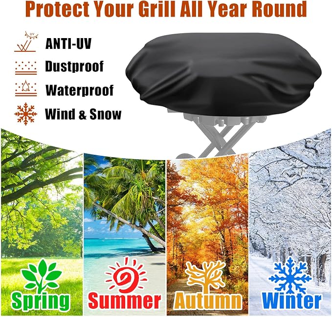 Grill Cover for Coleman Roadtrip LXX LXE and 285, Portable Grill Cover,Waterproof and Resistant, Grill Accessories for Coleman Roadtrip