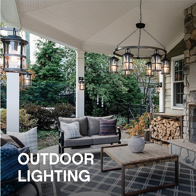 Hinkley Anchorage Large Four Light Wall Mount Lantern - Estate & Heritage Series, Aluminum, Clear Glass - Aged Zinc Finish
