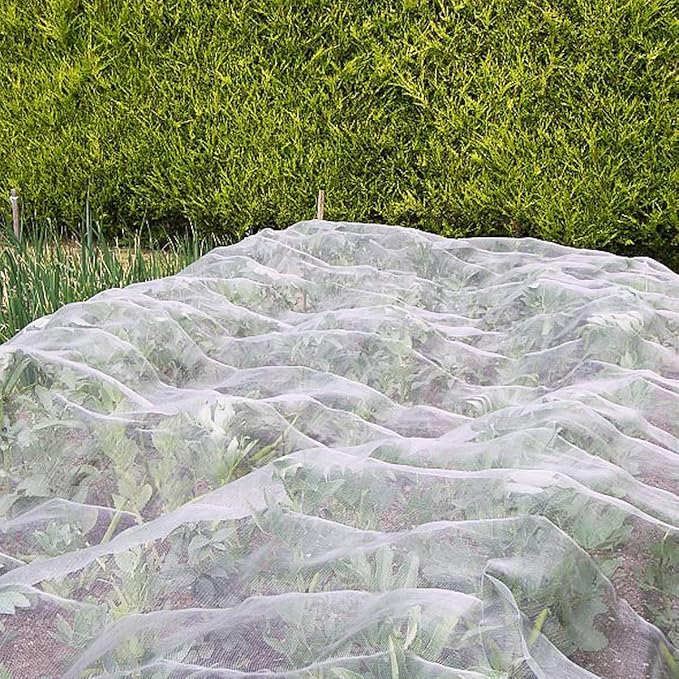 Garden Pest Barrier Netting, Thickened Mesh Net Bugs Out Plant Covers 10x33Ft Ultra Fine Protection Netting for Vegetable Plants Fruit Flowers Greenhouse Row Cover Raised Bed Insect Barrier Screen Net