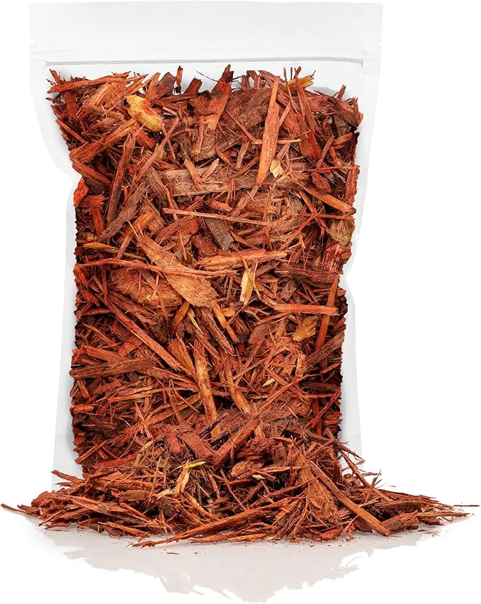 Gardenera Premium Red Mulch Cover - Enhance Your Landscape with Vibrant Color and Nutrient-Rich Benefits - 1 Quart