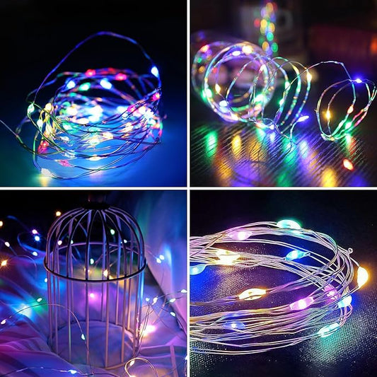 Selarlyt Solar String Lights for Outside, 72Ft 200 LED Solar Fairy Lights with 8 Modes, Solar Powered Fairy Lights Waterproof for Christmas Tree Garden Party Wedding Decor.((Multi-Colored)